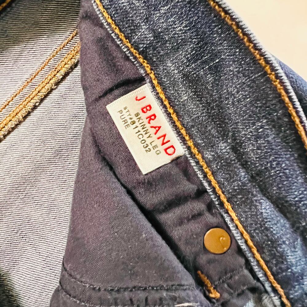 J Brand Skinny Raw Step Hem Mid Rise Ankle Jeans Size 29 - Picture 5 of 11